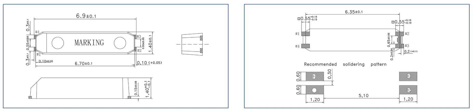 Dimensions of SF-7015