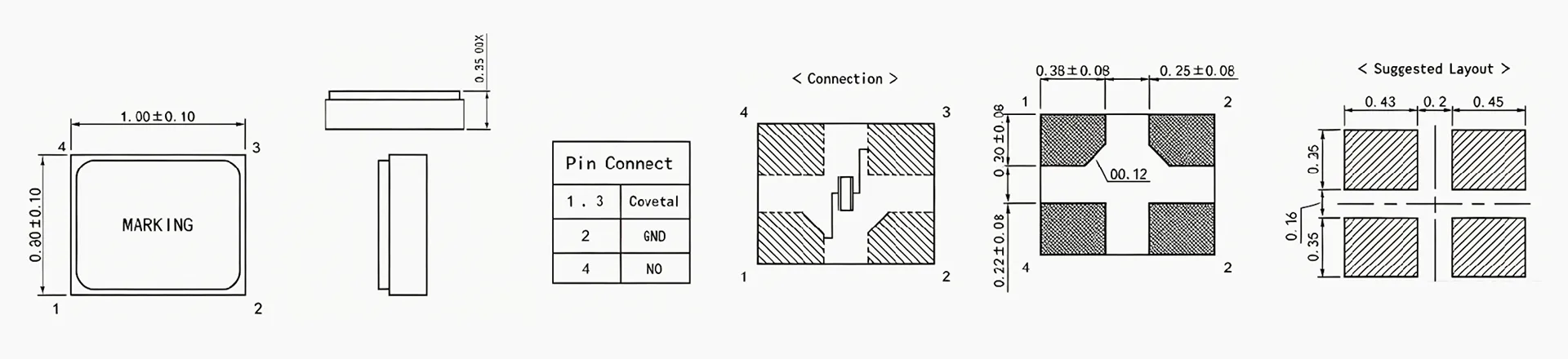 Dimensions of SX-1008