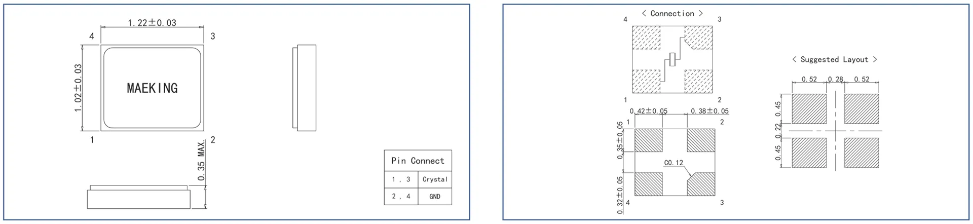 Dimensions of SX-1210