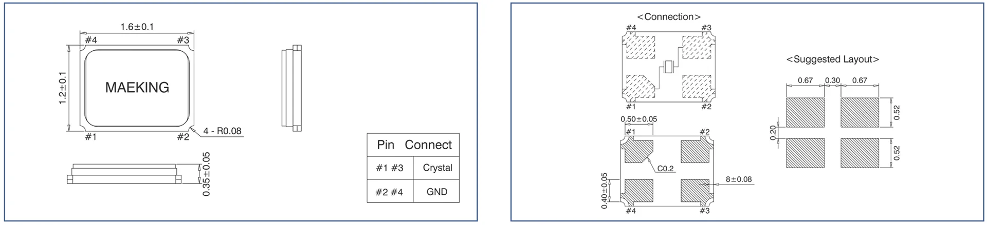 Dimensions of SX-1612C
