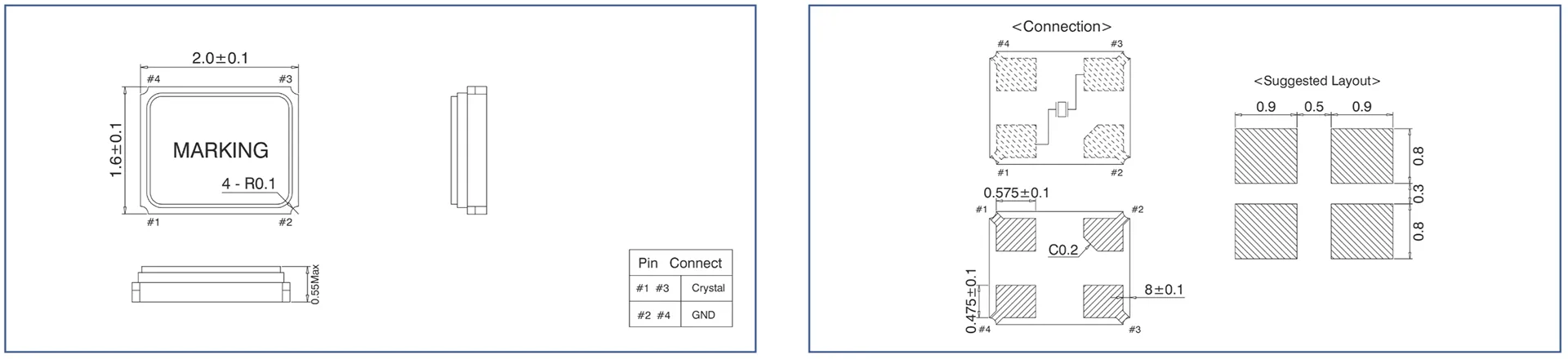 Dimensions of SX-2016C