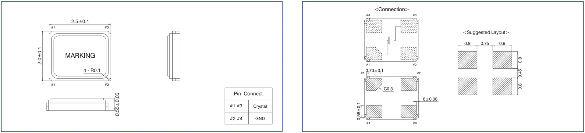 Dimensions of SX-2520C