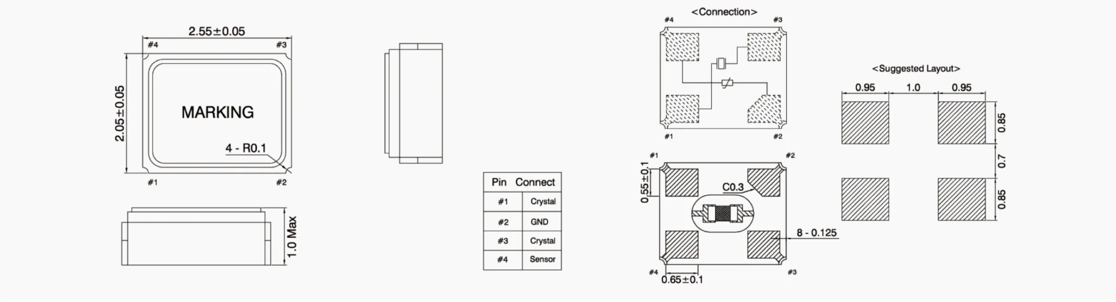 Dimensions of SXT-2520