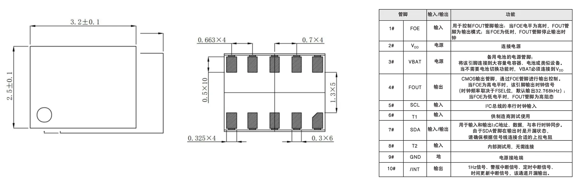 Dimensions of TE8900